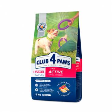 CLUB 4 PAWS Premium "Active". Complete dry pet food for adult active dogs of small breeds